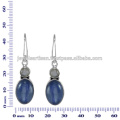 Lovely Kyanite And Labradorite Gemstone 925 Sterling Silver Earring Jewelry